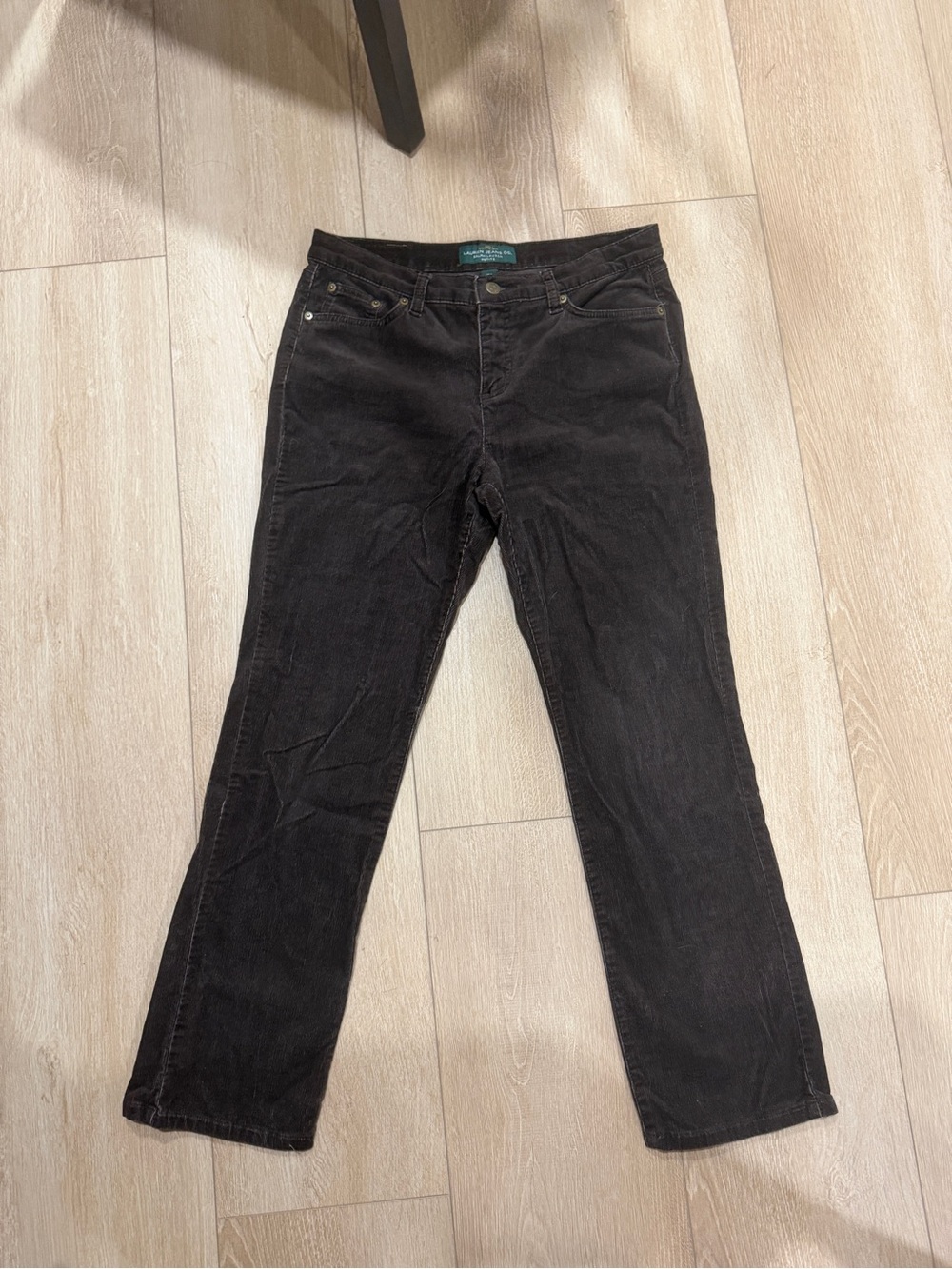 Lauren Ralph Lauren Straight-Leg Brown Corduroy Jeans